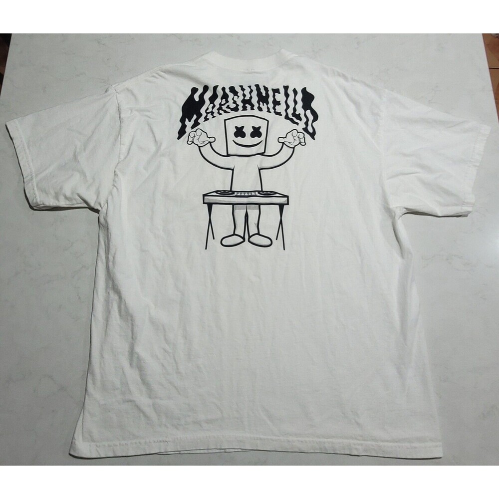 DJ Marshmello Official Mellogang 2XL White Grapic T-Shirt NWOT